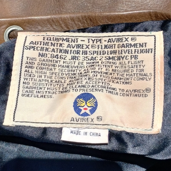 Avirex brown large oversized adjustable straps buckle leather knapsack - Picture 6 of 8